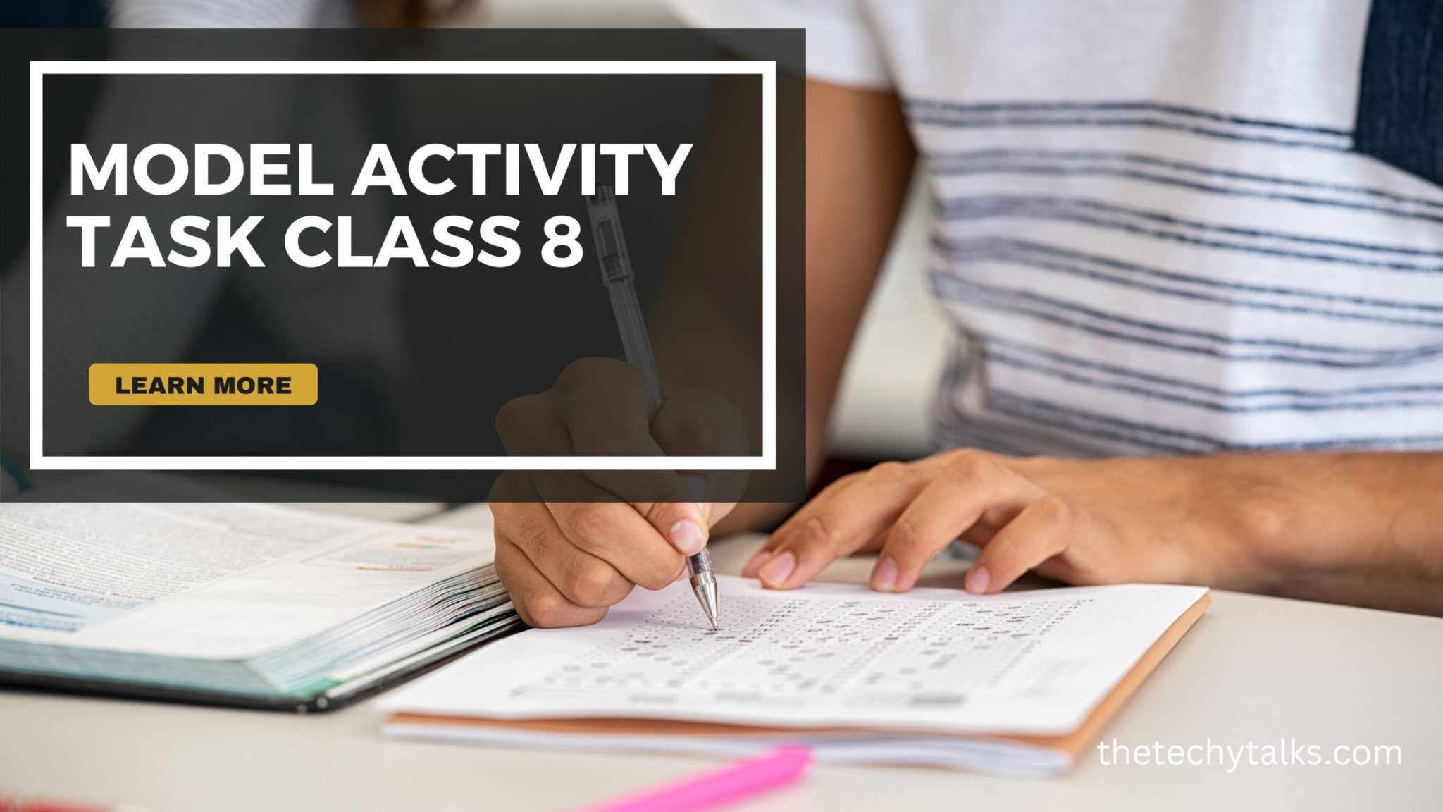 Model Activity Task Class 8 Question Paper 2024 | English PDF